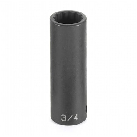 Protectionpro Grey Pneumatic  0.5 in. Drive x 22mm Deep Length Impact Socket PR3590842